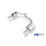Silencieux arrière duplex sport 100% inox FOX EXHAUST SYSTEMS 1x100mm type 16 pour AUDI A8 TYPE 4H
