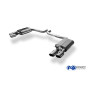 Silencieux arrière duplex sport 100% inox FOX EXHAUST SYSTEMS 2x100x77mm type 38 pour AUDI S8 TYPE 4H