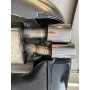 Silencieux arrière duplex sport 100% inox FOX EXHAUST SYSTEMS 2x100x77mm type 38 pour AUDI S8 TYPE 4H