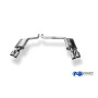 Silencieux arrière duplex sport 100% inox FOX EXHAUST SYSTEMS 2x100x77mm type 38 pour AUDI S8 TYPE 4H