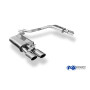 Silencieux arrière duplex sport 100% inox FOX EXHAUST SYSTEMS 2x100x77mm type 38 pour AUDI S8 TYPE 4H