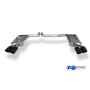 Silencieux arrière duplex sport 100% inox FOX EXHAUST SYSTEMS 2x100x77mm type 38 (émaillé noir) pour AUDI S8 TYPE 4H