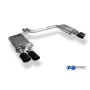 Silencieux arrière duplex sport 100% inox FOX EXHAUST SYSTEMS 2x100x77mm type 38 (émaillé noir) pour AUDI S8 TYPE 4H