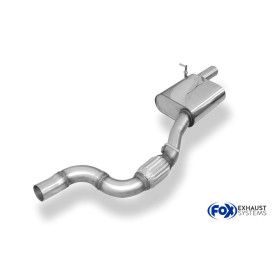 Silencieux avant sport 100% inox FOX EXHAUST SYSTEMS pour AUDI Q2