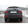 Silencieux arrière sport 100% inox FOX EXHAUST SYSTEMS 2x80mm type 16 pour AUDI Q3 QUATTRO