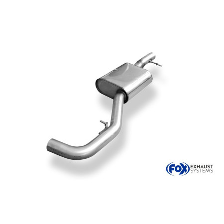 Silencieux avant sport 100% inox FOX EXHAUST SYSTEMS pour AUDI Q3 QUATTRO TFSI