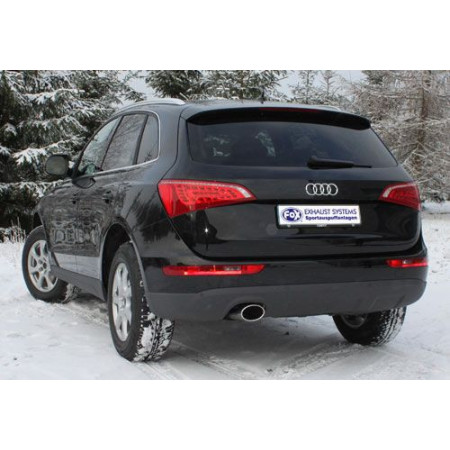 Silencieux arrière sport 100% inox FOX EXHAUST SYSTEMS 1x140x90mm type 32 pour AUDI Q5 QUATTRO TYPE 8R