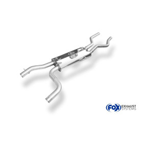 Silencieux avant sport 100% inox FOX EXHAUST SYSTEMS pour AUDI Q7