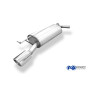Silencieux arrière sport 100% inox 1x100mm type 17 FOX EXHAUST SYSTEMS pour AUDI TT type 8N