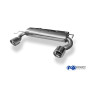 Silencieux arrière duplex sport 100% inox 1x100mm type 17 FOX EXHAUST SYSTEMS pour AUDI TT QUATTRO type 8N
