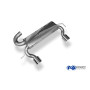 Silencieux arrière duplex sport 100% inox 1x100mm type 17 FOX EXHAUST SYSTEMS pour AUDI TT QUATTRO type 8N