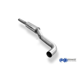 Silencieux avant sport 100% inox FOX EXHAUST SYSTEMS pour AUDI TT QUATTRO type 8N