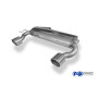 Silencieux arrière duplex sport 100% inox 1x100mm type 16 FOX EXHAUST SYSTEMS pour AUDI TT QUATTRO 3.2L type 8N