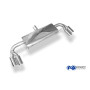Silencieux arrière duplex sport 100% inox 2x80mm type 17 FOX EXHAUST SYSTEMS pour AUDI TT type 8J
