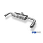 Silencieux arrière duplex sport 100% inox 1x90mm type 17 FOX EXHAUST SYSTEMS pour AUDI TT 3.2L type 8J