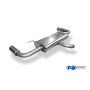 Silencieux arrière duplex sport 100% inox 1x90mm type 17 FOX EXHAUST SYSTEMS pour AUDI TT 3.2L type 8J