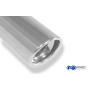 Silencieux arrière duplex sport 100% inox 1x90mm type 17 FOX EXHAUST SYSTEMS pour AUDI TT 3.2L type 8J