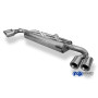 Silencieux arrière duplex sport 100% inox 2x90mm type 17 FOX EXHAUST SYSTEMS pour AUDI TT 3.2L type 8J