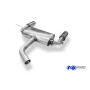 Silencieux arrière duplex sport 100% inox 1x100mm type 25 FOX EXHAUST SYSTEMS pour AUDI TT type 8S/FV3