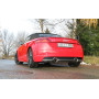 Silencieux arrière duplex sport 100% inox 1x100mm type 25 FOX EXHAUST SYSTEMS pour AUDI TT type 8S/FV3