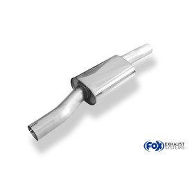 Silencieux avant sport 100% inox FOX EXHAUST SYSTEMS pour AUDI TT type 8S/FV3