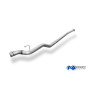 Tube de remplacement de silencieux avant (Ø63.5mm) sport 100% inox FOX EXHAUST SYSTEMS pour AUDI URQUATTRO