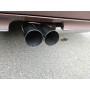 Silencieux arrière (Ø70mm) sport 100% inox 2x76mm type 10 FOX EXHAUST SYSTEMS pour AUDI URQUATTRO