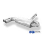 Silencieux arrière (Ø70mm) sport 100% inox 2x76mm type 10 FOX EXHAUST SYSTEMS pour AUDI URQUATTRO