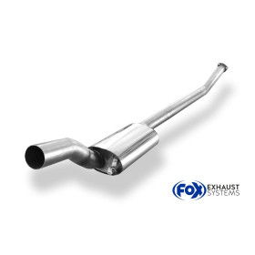 Silencieux avant (Ø70mm) sport 100% inox FOX EXHAUST SYSTEMS pour AUDI URQUATTRO