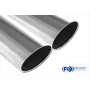 Silencieux arrière (Ø76mm) sport 100% inox 2x76mm type 14 FOX EXHAUST SYSTEMS pour AUDI URQUATTRO