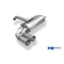 Silencieux arrière (Ø76mm) sport 100% inox 2x76mm type 10 FOX EXHAUST SYSTEMS pour AUDI URQUATTRO