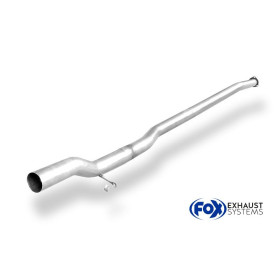 Tube de remplacement de silencieux avant (Ø76mm) 100% inox FOX EXHAUST SYSTEMS pour AUDI URQUATTRO