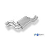 Silencieux arrière sport 100% inox 2x70mm type 16 FOX EXHAUST SYSTEMS pour AUDI V8 TYPE D11