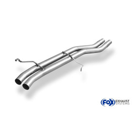 Tube de remplacement de silencieux avant sport 100% inox FOX EXHAUST SYSTEMS pour AUDI V8 TYPE D11