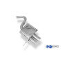 Silencieux arrière sport 100% inox 2x76mm type 10 FOX EXHAUST SYSTEMS pour BMW 118D/120D TYPE E87