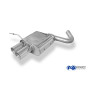 Silencieux arrière sport 100% inox 2x76mm type 10 FOX EXHAUST SYSTEMS pour BMW 118D/120D TYPE E87