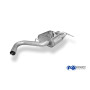 Silencieux arrière sport 100% inox 2x76mm type 13 FOX EXHAUST SYSTEMS pour BMW 118D/120D TYPE E87