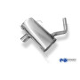 Silencieux arrière sport 100% inox 1x90mm type 16 FOX EXHAUST SYSTEMS pour BMW 120i TYPE E87