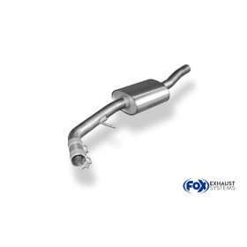 Silencieux avant sport 100% inox FOX EXHAUST SYSTEMS pour BMW 120i TYPE E87