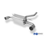 Silencieux arrière duplex sport 100% inox 1x100mm type 10 FOX EXHAUST SYSTEMS pour BMW 120D TYPE F20/F21