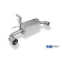 Silencieux arrière duplex sport 100% inox 1x100mm type 10 FOX EXHAUST SYSTEMS pour BMW 120D TYPE F20/F21
