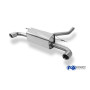 Silencieux arrière duplex sport 100% inox 1x90mm type 25 FOX EXHAUST SYSTEMS pour BMW 120D TYPE F20/F21