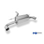 Silencieux arrière duplex sport 100% inox 1x90mm type 25 FOX EXHAUST SYSTEMS pour BMW 120D TYPE F20/F21