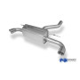 Silencieux arrière duplex (Ø80mm) sport 100% inox 1x90mm type 25 FOX EXHAUST SYSTEMS pour BMW 120D TYPE F20/F21