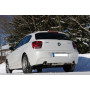 Silencieux arrière duplex (Ø80mm) sport 100% inox 1x90mm type 25 FOX EXHAUST SYSTEMS pour BMW 120D TYPE F20/F21