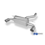 Silencieux arrière duplex sport 100% inox 1x100mm type 16 FOX EXHAUST SYSTEMS pour BMW M140i TYPE F20/F21