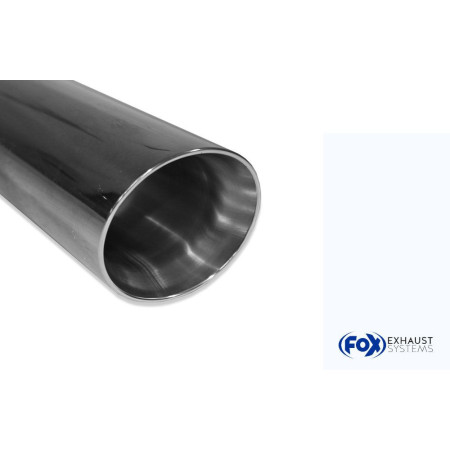 Silencieux arrière duplex sport 100% inox 1x100mm type 25 FOX EXHAUST SYSTEMS pour BMW 118i (FAP) TYPE F20/F21