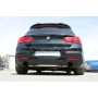 Silencieux arrière duplex sport 100% inox 1x100mm type 25 (émaillé noir) FOX EXHAUST SYSTEMS pour BMW 118i (FAP) TYPE F20/F21