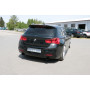 Silencieux arrière duplex sport 100% inox 1x100mm type 25 (émaillé noir) FOX EXHAUST SYSTEMS pour BMW 118i (FAP) TYPE F20/F21