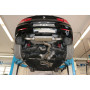 Silencieux arrière duplex sport 100% inox 1x100mm type 25 (émaillé noir) FOX EXHAUST SYSTEMS pour BMW 118i (FAP) TYPE F20/F21